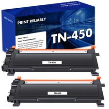2PK TN-450 Toner Compatible with Brother TN450 HL 2270DW 2240 MFC 7360N 2280DW