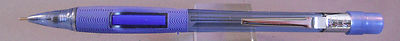 Pentel PD347 Transparent Blue 0.7mm Pencil-textured finger grip