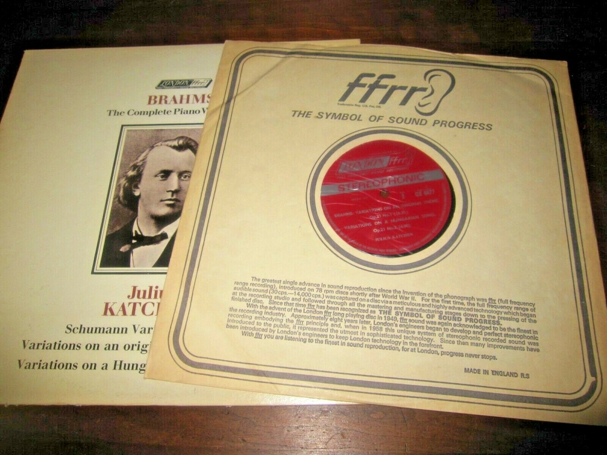 Brahms The Complete Piano works Vol. 6 Julius Katchen Vinyl CS