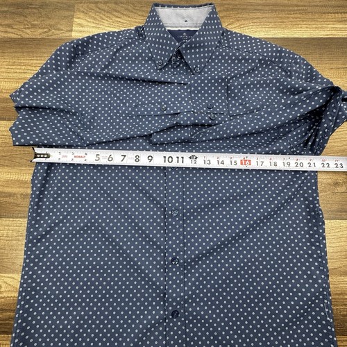 Con.Struct Slim Fit 4 Way Stretch Mens Size M Button Down L/S Wick Dress Shirt - Picture 6 of 8