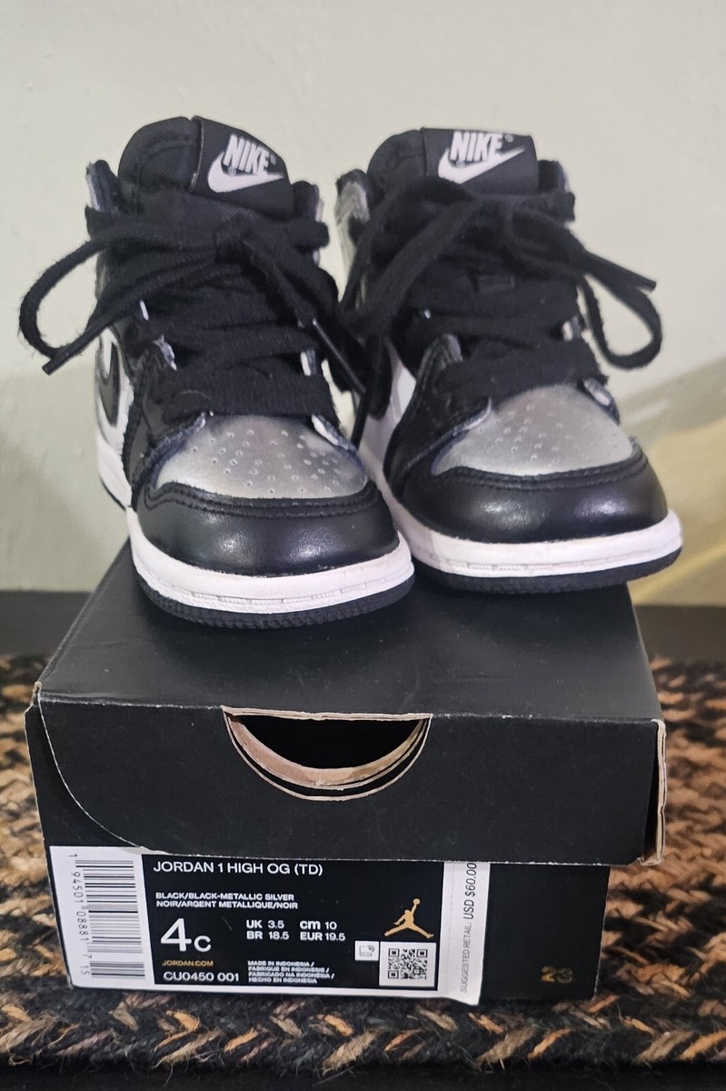 Nike Air Jordan Retro High OG 'Silver Toe' CU0450-001 Baby