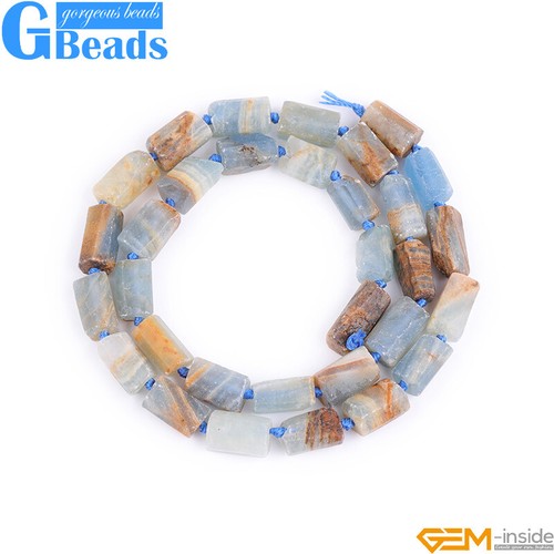 Natural Assorted Gemstone Faceted Tube Column Beads for Jewelry Making 8x12mm - Picture 111 of 192