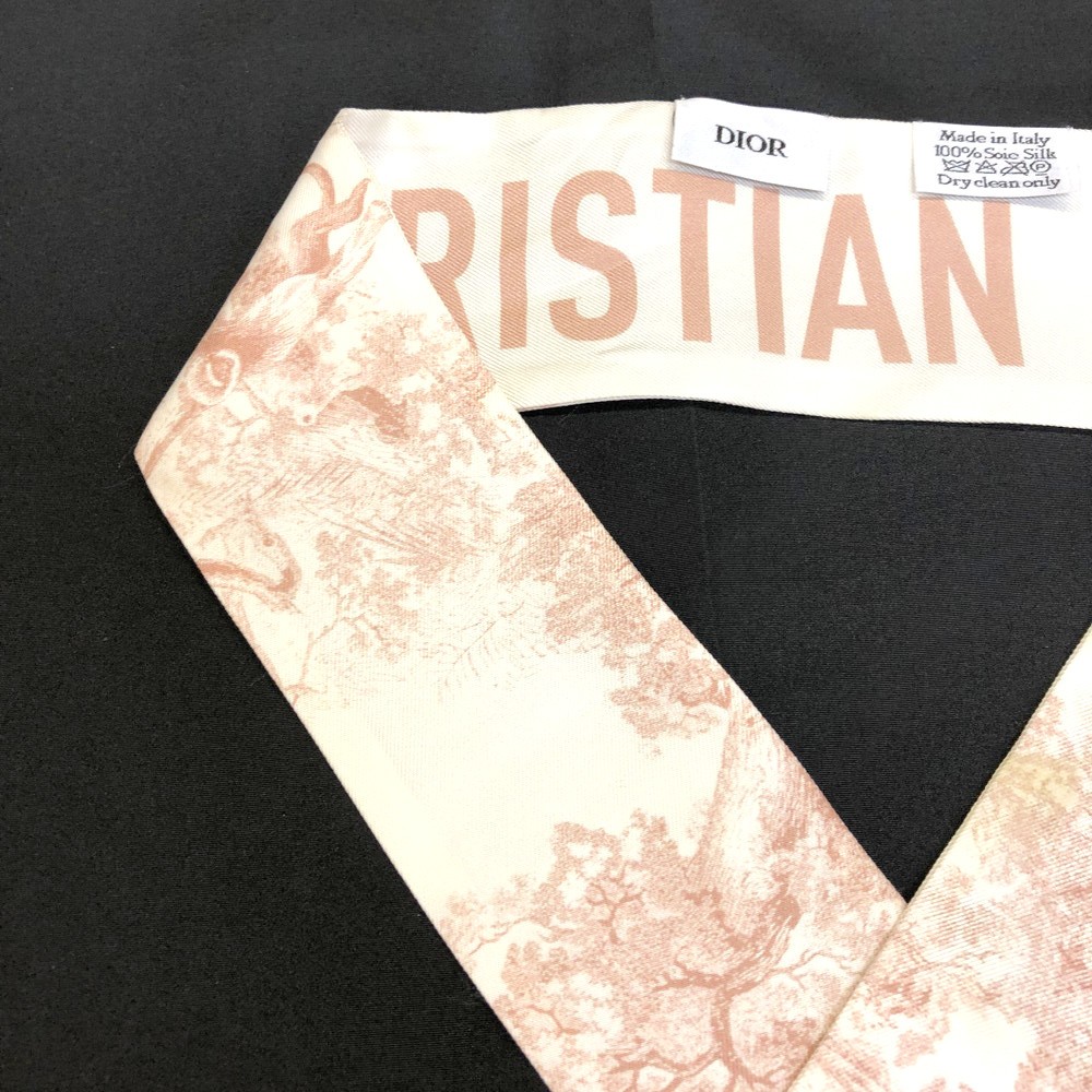 Christian Dior Logo Silk 100% Mitzah Scarf MultiColor