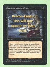 (145) CCG MTG "ICE AGE" Card UNCOMMON Demonic Consultation