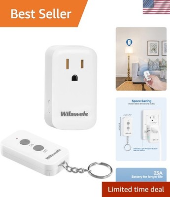 Versatile Wireless Remote Switch - 15A Support, Easy Setup,  Certified