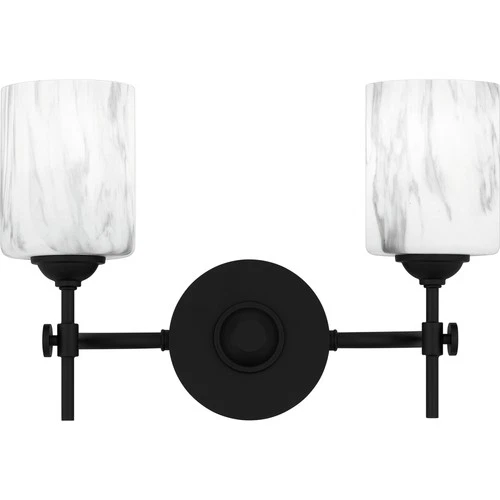 Quoizel ARI8615 Aria 2 Light 15"W Vanity Light - Black - Picture 1 of 12