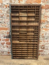 Antique Vintage Wooden Printers Drawer Hamilton Letterpress Shadow Box TJ3