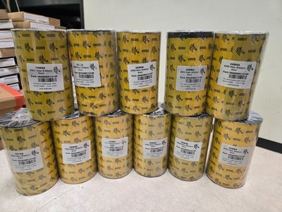 LOT OF 11 SEALED Zebra 6000 Wax Ribbon 5.16''x1476'  06000BK13145