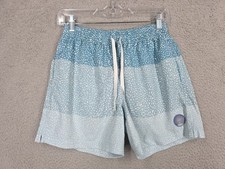 Chubbies Swim Trunks Mens Small Blue The Whale Shark 5.5" Inseam Stretch Shorts