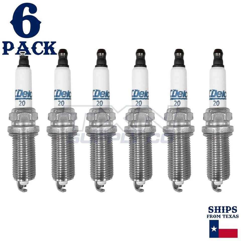 Paquete de 6 bujías GM ACDelco #20 RAPIDFIRE Platinum 19323045 Foto 2 de 3