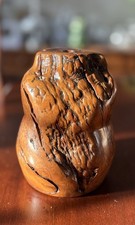 Turned Wood Burl Vase - Wonderful Detail and Finish