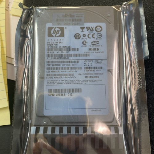 3 HP 146GB,Internal,10000RPM,2.5" (431954-003) HDD 375863-012 - Afbeelding 4 van 8
