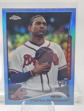 2014 Topps Chrome Christian Bethancourt Blue Refractor Rookie Braves #91 /199