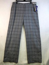 Vintage 90s Pendleton Wool Plaid Pants 18 Gray Quiet Luxury Academia Preppy Twee