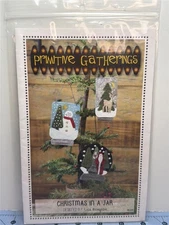 PRIMITIVE GATHERINGS Pattern CHRISTMAS IN A JAR ORNAMENTS PRI-529 Lisa Bonegean