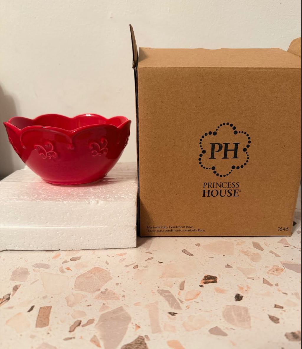 Princess House Marabella Ruby Condiment Bowl (1645) new in box | eBay