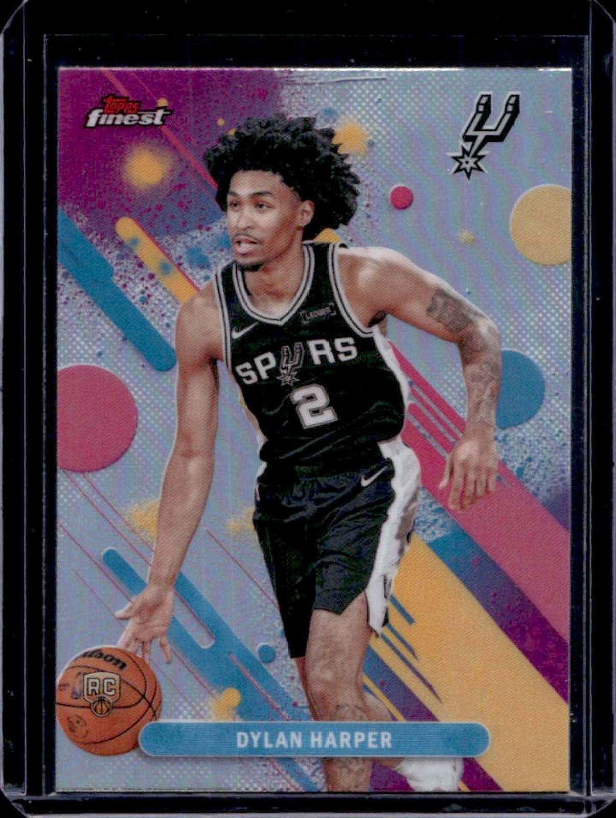 2025-26 Topps Finest Dylan Harper Common RC Refractor Rookie #2 Spurs