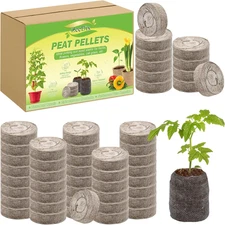ZeeDix 30mm 50Pcs Compressed Peat Pellet Fiber Soil Plant Seed 30mm-50pcs