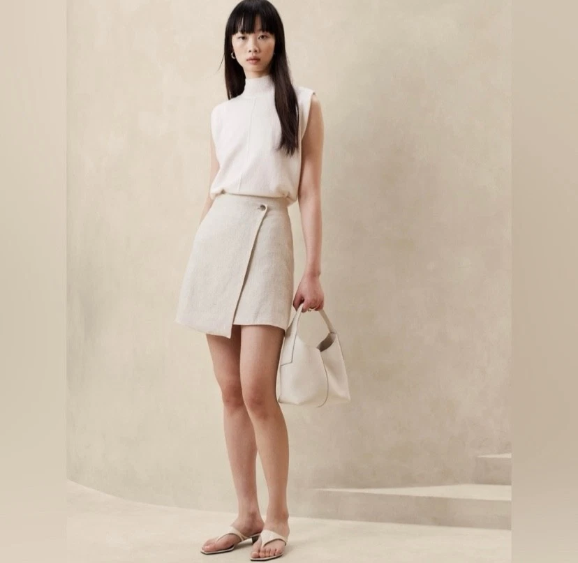 Banana Republic Lina Linen Mini Skirt