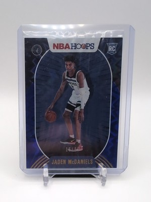 2020-21 Panini NBA Hoops - Jaden McDaniels Blue Explosion /59 (RC) Color Match