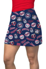 Loudmouth Golf Pickleball Skort Cooperstown Collection Minnesota Twins sz 16