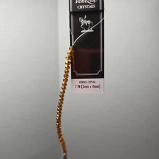Darice  Venezia Crystal Strand 7” Rondell crystal  jewelry crafting beads