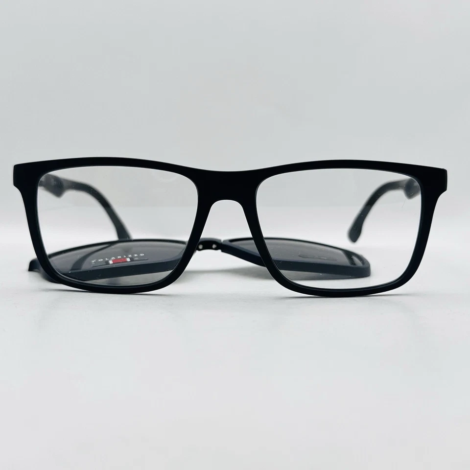 Gafas Carrera Hombre Cuadradas Azul Con Clip SOL Polarizadas Mod. 4009 NUEVO Foto 2 de 4