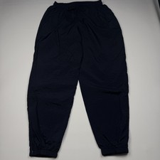 Vintage Nike Pants Mens XL Blue Nylon Track Elastic Waist Cuffed Lightweight