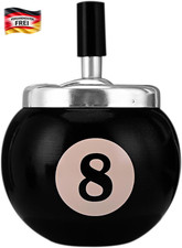 Aschenbecher Edelstahl mit Deckel für Außen und Innen 12cm winddicht mit Drehmec