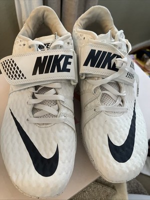 Nike Zoom High Jump Elite Shoes Mens 9.5 White phantom Track Spikes 806561-001
