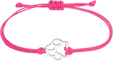 Dog Paw Bracelet for Women, Cat Paw Pet Print Memorial Rope Bracelet Handmade Ad