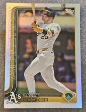 2025 Topps Series 1 Celebration Brent Rooker #129 Rainbow Foil - Athletics 