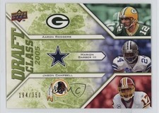 2009 Draft Edition Class Green /350 Aaron Rodgers Marion Barber III #296 g5i