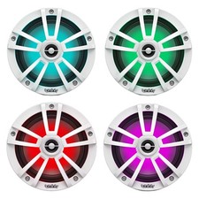 Infinity 6.5" 225 Watt Waterproof Marine Boat Audio White LED Speakers Qty 4 
