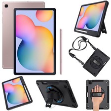 Samsung Galaxy Tab S6 Lite 10.4" 64GB WiFi Tablet, Chiffon Pink + Case Bundle