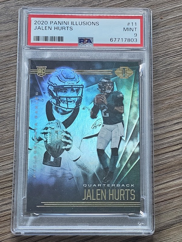 2020 RC Jalen Hurts Panini Illusions #11 PSA 9 Eagles Beautiful Card