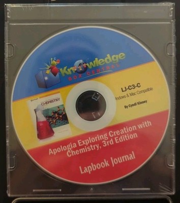 Apologia Exploring Creation with Chemistry 3rd Edition Lapbook Journal (CD) NEW!
