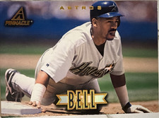 Pinnacle 1997 New Pinnacle Derek Bell #109 Houston Astros Rookie Baseball Card. rookie card picture