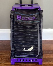 Zuca Sport Figure Skating Bag   Purple Frame with Black Striped Insert Moby Dick