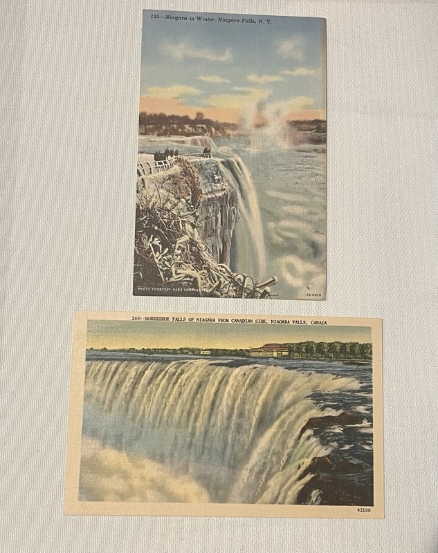 Niagara Falls Vintage 30s 40s Post Card Otto Ulbrich Co