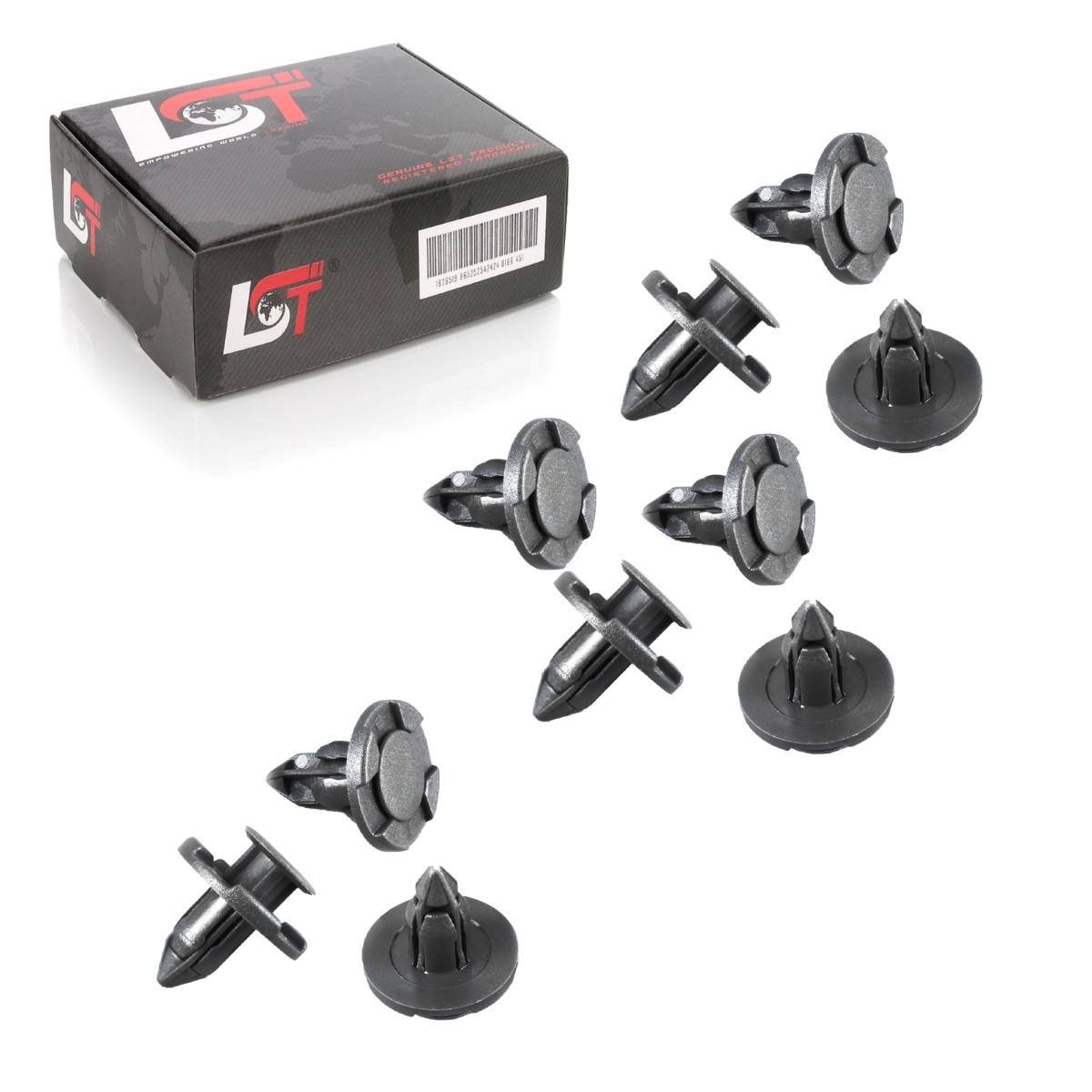 10X For Mitsubishi Lancer Outlander Underbody Protection Cover Clips Dark Gray