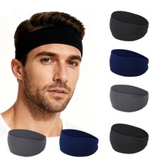Sports Moisture Wicking Headbands for Men Women - Sweatbands for Running, C...