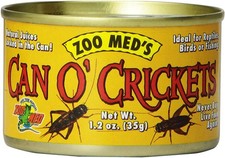 Zoo Med Can O' Crickets Canned Food for Reptiles 1.2 ounces - 2 Pack