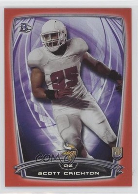2014 Bowman Rookies Red Foil 190/199 Scott Crichton #3 RC 0a3