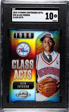 2018-19 Panini Contenders Optic Allen Iverson #20 Class Acts SGC 10 pop 1