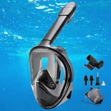 Professional Snorkeling Mask Full Face Snorkel Underwater Scuba Diving Adult Kid