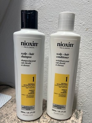 NIOXIN System 1 shampoo + conditioner 300 ml SET untreated hair FRESH NEW