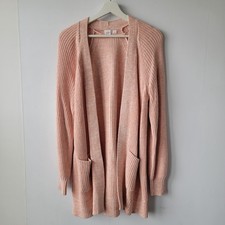 Gap women's open-front cardigan size M two front pockets ribbed knit long sleeve