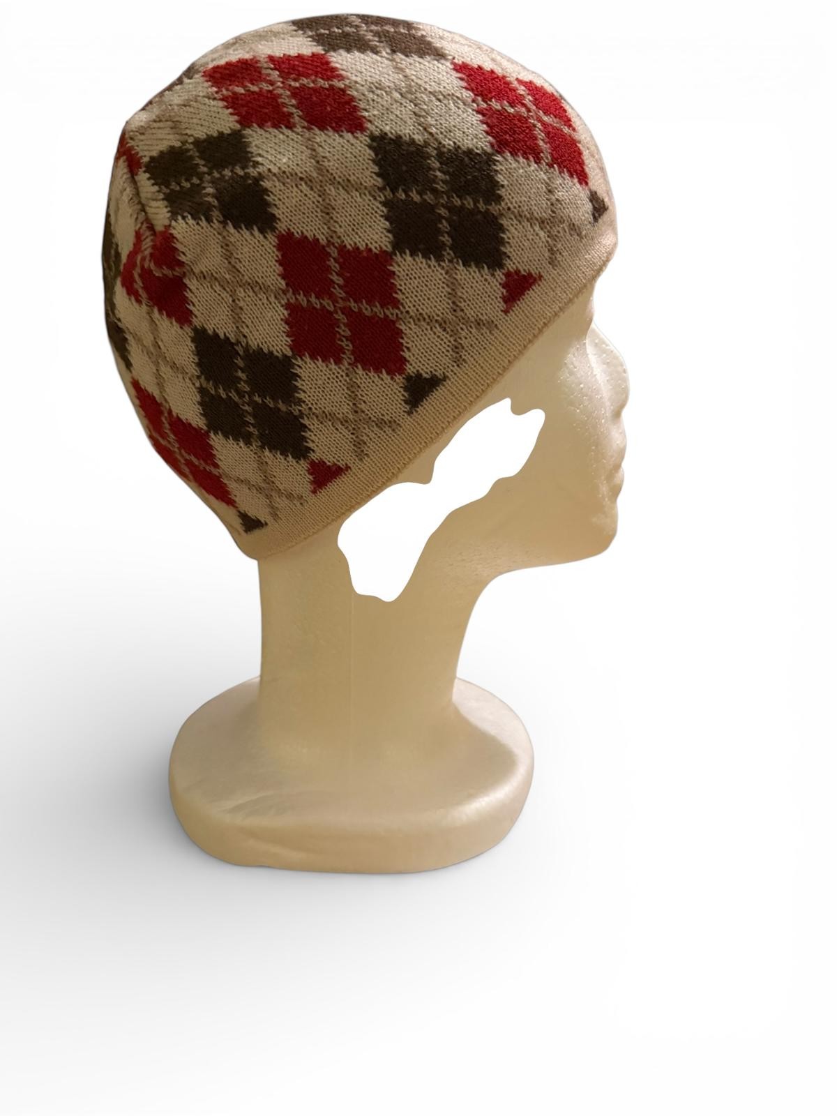 BULA Argyle Pattern Knit Beanie Hat - image 2