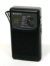 Used Sony Icr-S30 Black Am Handy Portable Radio Vintage JPN Limited Edition rare